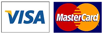 Visa et Mastercard acceptées
